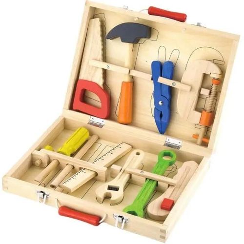 Viga - Boîte à outils - 10 pièces - Jeux Educatifs - Jeu d'imitation - Dès 3 ans