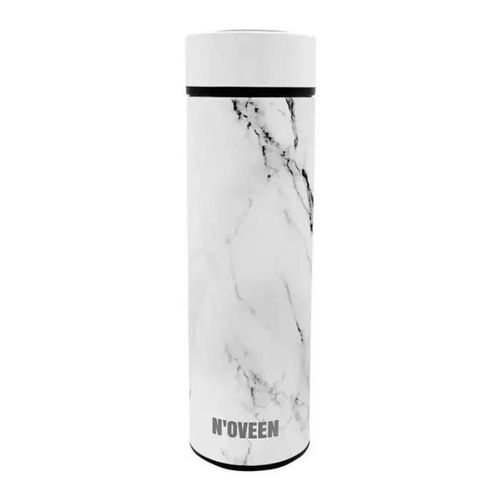 Noveen Bouteille Thermique Led 450 Ml Led Blanc, Marbre - Tb2319