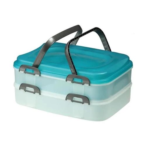 Conteneur Alimentaire À Deux Étages Domotti Dolce Lunch Box Boite A Repas Couvercle De Differentes Couleurs Mix