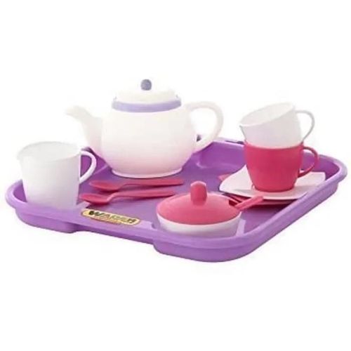 Wader Quality Toys Nécessaire à Thé Pour 2 Personnes Sur Tablet, 13-TLG.