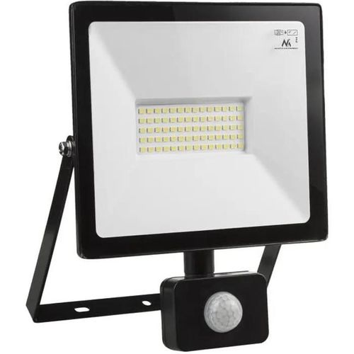 Projecteur Led Avec Détecteur De Mouvement Maclean Slim 50w 4000lm Blanc Chaud (3000k) Ip44 Mce650 Ww Pir