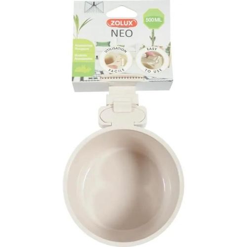 Mangeoire Plastique Neo 500ml Beige Beige