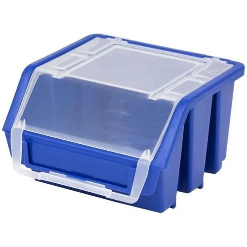 Boîte Empilable Caisse de Pile Boîte à Encastrement Ergobox avec Couvercle Gr. 1 Blaulager