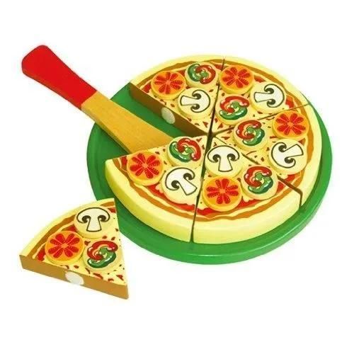Jeu d'imitation - NEW CLASSIC TOYS - CUISINE - Pizza à découper - Végétarienne