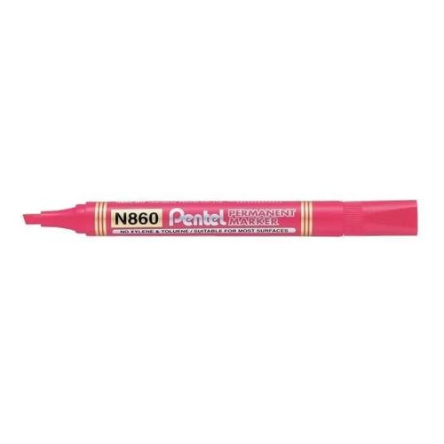 Marqueur Permanent N860, Rouge, Pointe Biseautée,