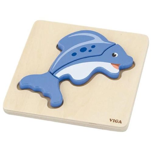 Viga - Mini puzzle en bois Poisson