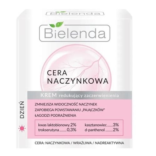 Bielenda Crème Anti-Rougeurs Pour Peaux Sensibles, 50 Ml - Soin De Jour Réducteur De Rougeurs 