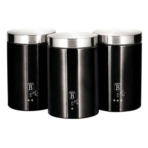 Berlingerhaus Boîte De Conservation Des Aliments 3 Pièces Collection Royal Black Bh-6296