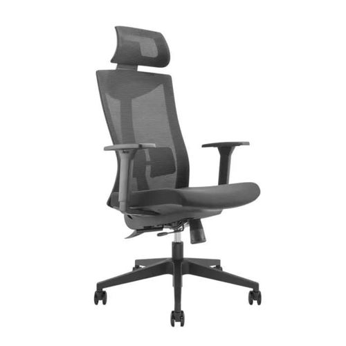 Siège De Bureau Ergonomique Avec Roulettes Et Support Lombaire Ergo Office, Er-414 Siège Pivotant, Réglable En Hauteur