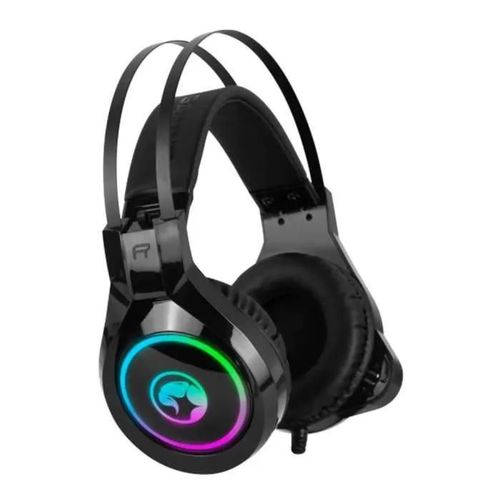 Casque de gaming avec microphone - noir