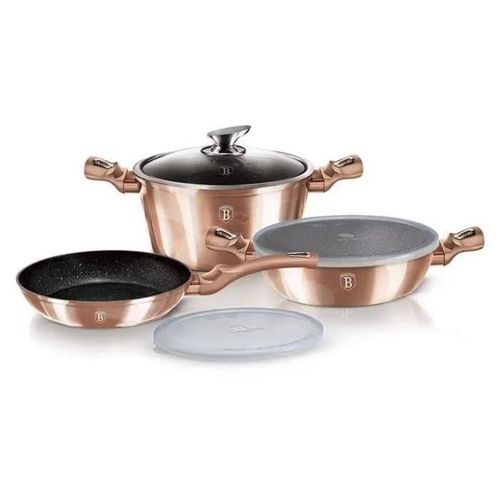 Berlinger Haus Batterie De Cuisine 6 Pièces Metallic Line Rose Gold Edition - Bh/7047
