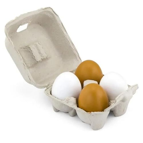 Jouet - Viga Toys - Oeufs en bois - Marron - 4 pièces