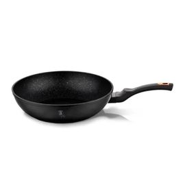 Wok 28cm Black Rose - Revêtement Marbre- Aluminium Turbo Induction