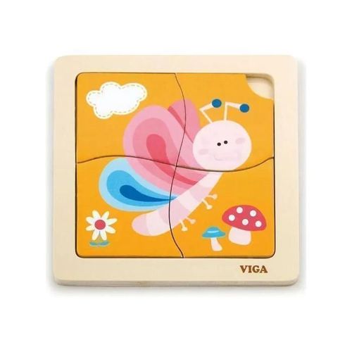 Viga - Puzzle 4 pièces Papillon