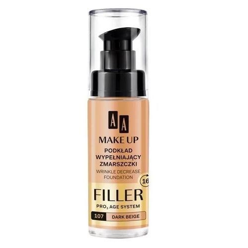 Aa, Make Up Filler, Fond De Teint Combleur De Rides, 107 Beige Foncé, 30 Ml Multicolore