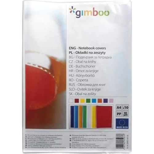 Gimboo - 2284bts14pl-00 - Cover Pour Carnet , Pois, A4, 90 Microns, Transparent