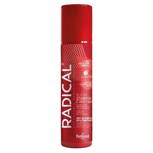 Shampooing Sec Radikal Avec Revitalisant Pour Cheveux Abîmés Et Affaiblis, 180ml 