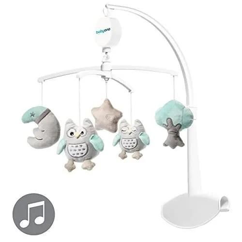 Mobile Musical - Baby Ono - Karuzelka Sophia - Gris - Mélodies Incluses - Pour Bébé Dès La Naissance