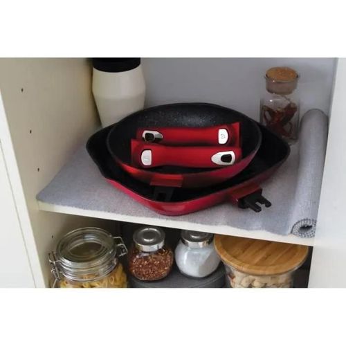 Berlingerhaus Batterie De Cuisine 24 Pcs Avec Poignée Amovible, Metallic Line Burgundy Edition - 5999108428418