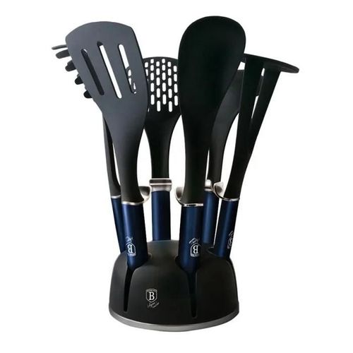 Berlingerhaus Ustensiles De Cuisine Sur Socle Set De 7 Aquamarine Metallic Line Bh-6245