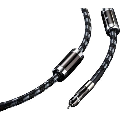 Real Cable REFLEX - Câble de subwoofer - RCA prise pour RCA prise - 5 m - câble à quartes blindé