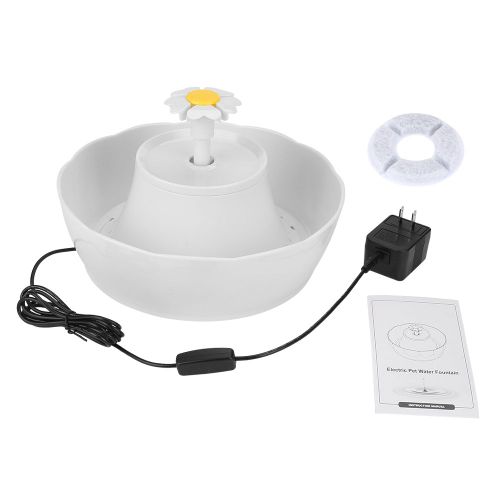 Hjlian Fontaine A Eau Pour Chat Avec Lumiere Led Et Arret Automatique Uv, Prise Japonaise 110 V