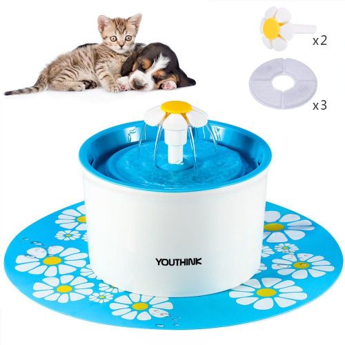 Hjlian Approvisionnement En Eau Pour Animaux De Compagnie, Approvisionnement En Eau Automatique Pour Chats, Approvisionnement En Eau Circulante Sans Bpa, Grande Fontaine De 1,6 L