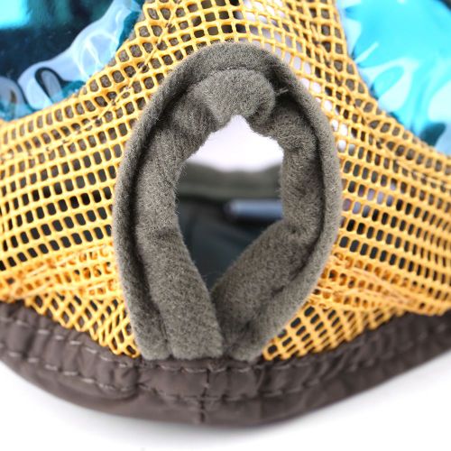 Hjlian Museliere Pour Chien A Museau Court, Masque Buccal Pour Animaux De Compagnie, Protection Faciale, Anti-Morsures, Lechage Et Aboiements (Jaune-Vert S)