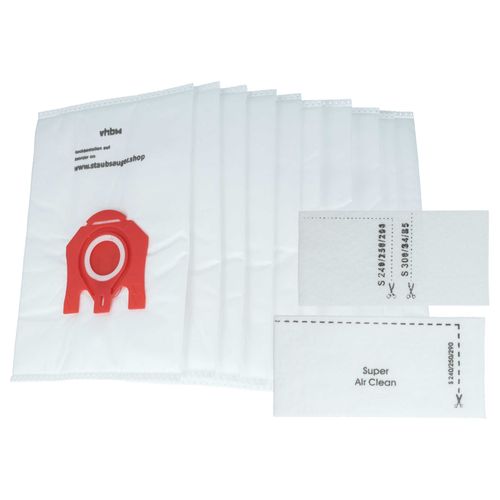 vhbw 10x Sacs remplacement pour Miele M 50, type F/J/M pour aspirateur - microfibres non tissées, 27,5cm x 18cm blanc