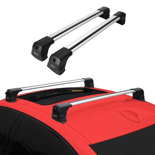 Barres De Toit Transversales Pour Mercedes W205 2014-2021 Berline Alu Gris
