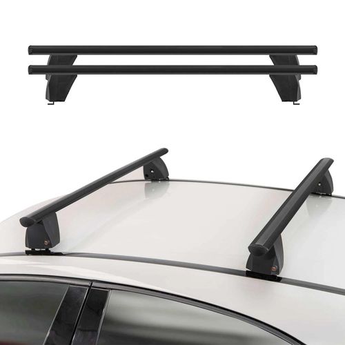 Menabo Barres De Toit Transversales Pour Citroen C4 Aircross 2012-2017 Alu Noir
