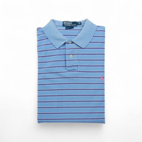 Reconditionné - Polo Manches Courtes Homme - Taille L - Homme - Bleu Clair