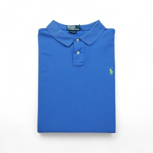 Reconditionné - Polo Manches Courtes Homme Custom Fit - Taille Xl - Homme - Bleu
