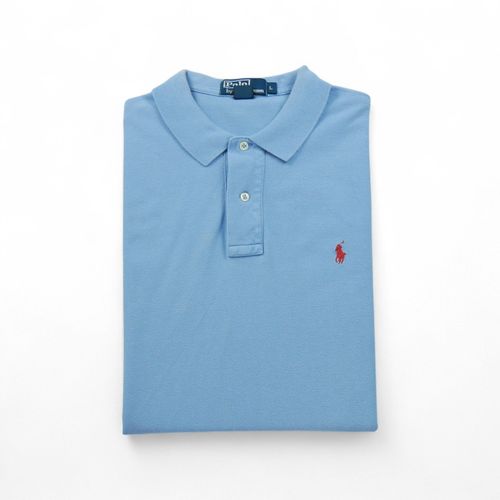 Reconditionné - Polo Manches Courtes Homme Bleu Clair - Taille L - Homme - Bleu Clair