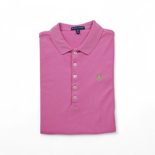 Reconditionné - Polo Manches Courtes Femme Rose - Taille M - Femme - Rose