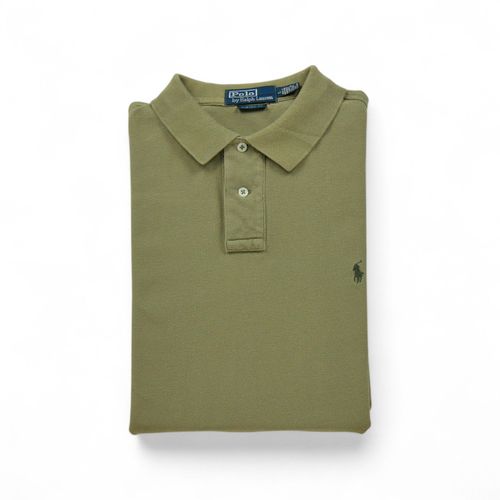 Reconditionné - Polo Manches Courtes Homme Custom Fit - Taille L - Homme - Kaki