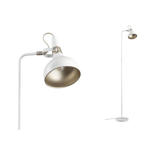 Juna Lampadaire Max.1x20w E14 Blanc Doré 230v Métal