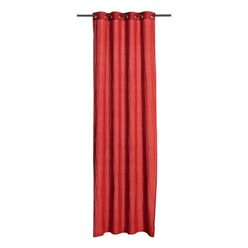 Rideau Stonewashed Zeff Groseille 140 X 280 Cm Vivaraise