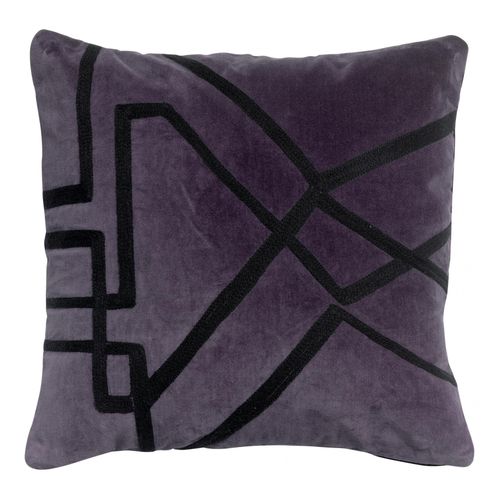 Coussin Fara Brodé Raisin 45 X 45 Cm Vivaraise