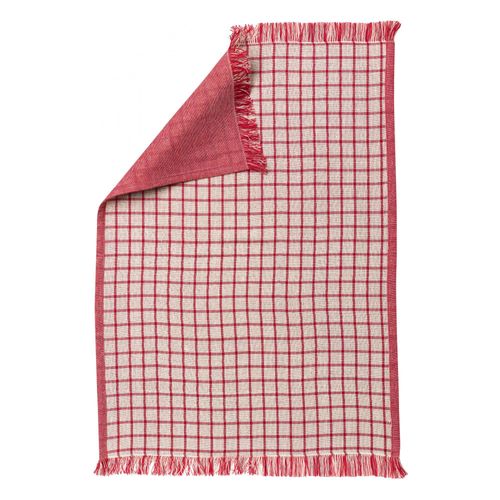 Torchon Recyclé Aden Blanc/Rouge 50 X 70 Cm Winkler