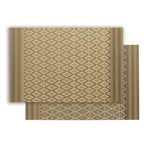 Set De Table Kadra Noir/Or 33 X 45 Cm Winkler