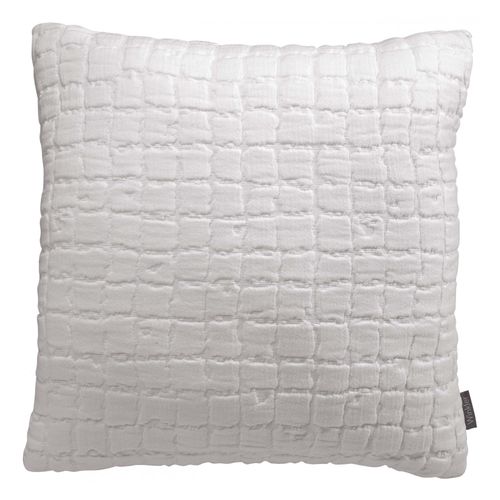Coussin Stonewashed Swami Blanc 45 X 45 Cm Vivaraise