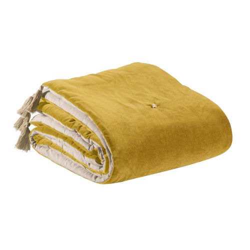 Edredon Pompons Elise Mais 80 X 180 Cm Vivaraise