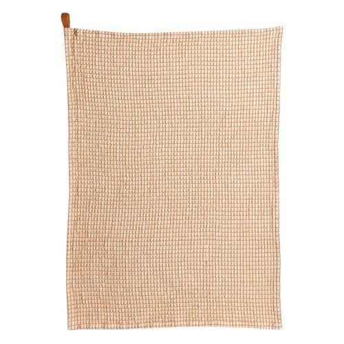 Torchon Nid D'abeilles Bicolore Mumba Cannelle 50 X 70 Cm Winkler