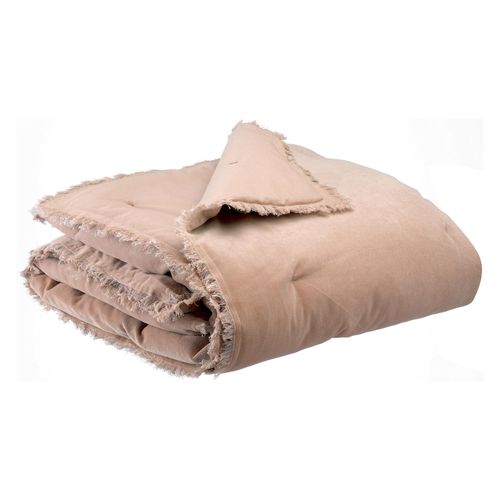 Edredon Uni Fara Taupe 85 X 200 Cm Vivaraise