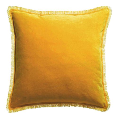 Coussin Uni Fara Curry 45 X 45 Cm Vivaraise