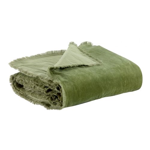 Édredon Uni Fara Olive 85 X 200 Cm Vivaraise