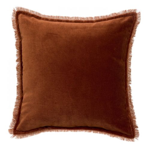 Coussin Uni Fara Caramel 45 X 45 Cm Vivaraise