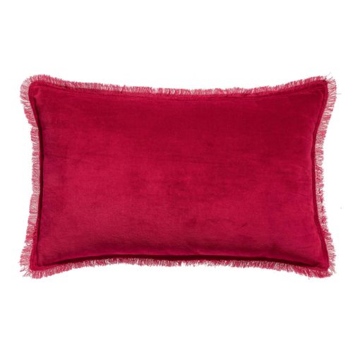 Coussin Uni Fara Rubis 30 X 50 Cm Vivaraise