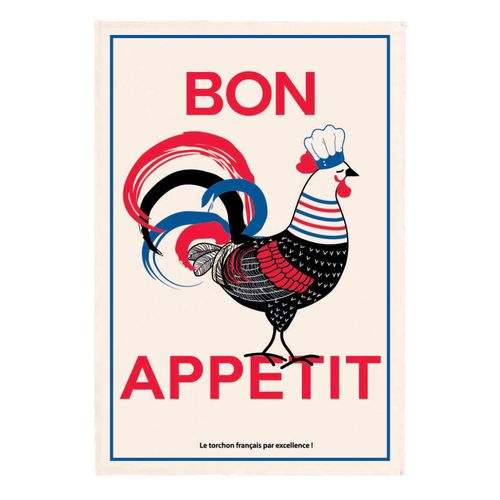 Torchon Bon Appétit Ecru 48 X 72 Cm Winkler